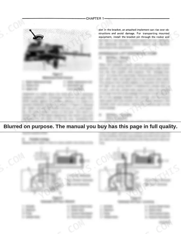 Ford 1000, 1600 mechanical draft control diagram and hydraulic lift system oil flow schematics for neutral and lowering positions.