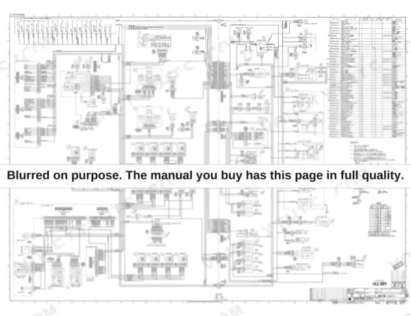 Link-belt 80, SPIN ACE, SPIN ACE 80 electrical wiring diagram showing battery, starter, alternator, and component parts list.