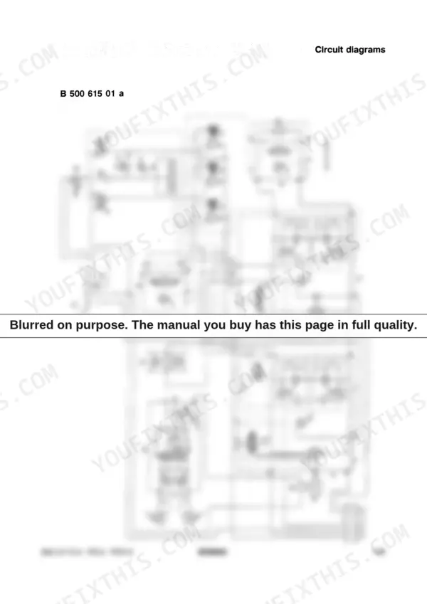 Bomag BW 217 D-2, BW 217 PD-2, BW 217 PDH-2, BW 219 D-2, BW 219 DH-2, BW 219 PD-2, BW 219 PDH-2 hydraulic circuit diagram B 500 615 01 a