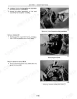 f4b01132-b-procedures-106 New Holland GT18, GT20, GT22 engine repair manual: removing piston, connecting rod, crankshaft, and governor cross shaft hitch pin.