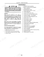 f4b01132-b-procedures-84 New Holland GT18, GT20, GT22 engine systems disassembly procedure steps 1 through 27 and general cleaning instructions.