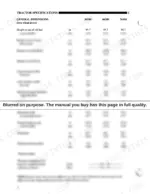 f8ed6490-b-specs-102 New Holland 5610S, 6610S, 7610S tractor specifications table listing general dimensions for two-wheel drive models.