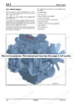 fb014367-b2-specs-464 Bomag BW 216 D-4/PD-4 service manual — engine: photo of the Deutz diesel engine with a bullet list of design features
