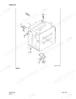 ff783e4b-b-parts-list-124 Terex TXC 140LC-1 to 470LC-1 exploded view diagram of the fuel tank assembly and components.