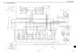 Fiat Kobelco E30.2SR, E35.2SR hydraulic system schematic diagram showing control valves, pumps, and pressure specifications.