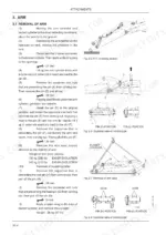 fiat-kobelco-e40sr-to-evolution-excavator-shop-manual-604-13-251-00-procedures-248.webp Fiat Kobelco E40SR EVOLUTION, E45SR EVOLUTION arm and bucket cylinder removal procedure with pin and shim installation diagrams.