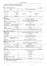 fiat-kobelco-e40sr-to-evolution-excavator-shop-manual-604-13-251-00-specs-19.webp Fiat Kobelco E40SR EVOLUTION, E45SR EVOLUTION specifications table for engine, hydraulic components, weight, and performance.