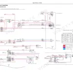 Fiat Kobelco E40SR EVOLUTION, E45SR EVOLUTION electrical circuit diagram showing starter, generator, and wire color codes.