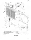 Fiat Kobelco SL30B exploded view diagram of radiator installation, including shroud, rubber mounts, and mounting brackets.