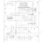 Fiat Kobelco T13, T14, T17 electrical wiring diagram for starting, recharge, and warning lamps/indicators system.