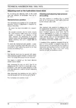 fiat-kobelco-w50-w60-w70-wheel-loader-technical-manual-604-06-995-02-procedures-128.webp Fiat Kobelco W50, W60, W70 procedures for adjusting hydrostatic travel drive, mechanical zero, and high pressure settings.