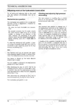 fiat-kobelco-w80-wheel-loader-technical-manual-604-06-998-02-procedures-94.webp Fiat Kobelco W80 hydrostatic travel drive adjustment procedure for mechanical zero position and high pressure settings.