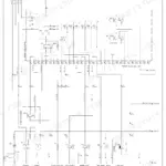 Fiat Kobelco W80 engine wiring diagram showing ignition switch, relays, fuses, starter, and electrical components.