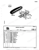 fiatallis-fx140-fx140lc-crawler-excavator-manual-set-parts-undercarriage-232-1.webp FiatAllis FX140, FX140LC exploded view and parts list for 600/50 driving chain assembly, links, and baseplate components.