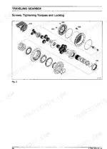 fiatallis-fx140-fx140lc-crawler-excavator-manual-set-service-superstructure-680-1.webp FiatAllis FX140, FX140LC traveling gearbox exploded view diagram showing gears, bearings, and seals assembly.