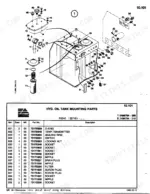 fiatallis-fx240-fx240lc-crawler-excavator-manual-set-parts-catalogue-246.webp FiatAllis FX240, FX240LC hydraulic oil tank exploded view diagram and parts list with mounting components and fittings.