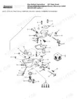 ford-2610-tractor-parts-manual-fuel-system-80.webp Ford 2610 parts catalogue figure 09E02, carburetor assembly, exploded with Diag #, Part #, name, description and quantity for each item