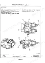Hitachi EX200-3 excavator manual, upperstructure: layout of the revolving frame with the hydraulic oil tank, fuel tank and the components mounted around them.