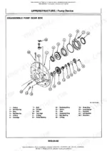 hitachi-ex400-3-to-ex400lch-3c-hydraulic-excavator-service-manual-hydraulic-parts-38.webp Hitachi EX400-3, EX400-3C, EX400LC-3, EX400LC-3C, EX400H-3, EX450H-3C, EX400LCH-3, EX400LCH-3C exploded view of pump gear box disassembly.