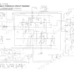 Hitachi ZX160LC hydraulic circuit diagram with pumps, control valve sections and cylinders