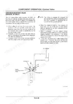 Hitachi ZAXIS30, ZAXIS35, ZAXIS40, ZAXIS50 arm regenerative valve operation diagram and hydraulic circuit description.