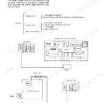 Hitachi ZAXIS30, ZAXIS35, ZAXIS40, ZAXIS50 electrical system power circuit wiring diagram with key switch and battery.