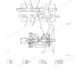 Hitachi ZX110-3, ZX110M-3, ZX120-3, ZX130K-3, ZX130L-3, ZX135US-3, ZX135USK-3, ZX135USL-3 hydraulic pump device component operation diagram.