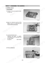 hyundai-757-7-wheel-loader-service-manual-procedures-54.webp Hyundai 757-7 control valve disassembly procedures, showing valve housing, duct plate, and gasket removal steps.