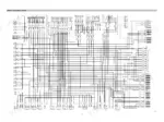hyundai-757-7-wheel-loader-service-manual-wiring-329.webp Hyundai 757-7 electrical circuit wiring diagram showing controller, cluster, shift lever, and various component connections.