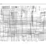 Hyundai 757-7 electrical circuit wiring diagram showing controller, cluster, shift lever, and various component connections.
