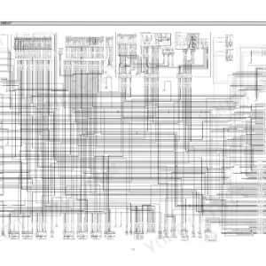 Hyundai 757-7 electrical circuit wiring diagram showing controller, cluster, shift lever, and various component connections.