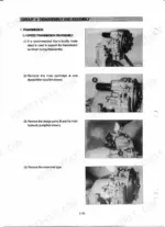 hyundai-hl730-3-wheel-loader-service-manual-procedures-88.webp Hyundai HL730-3, Cummins B5.9-C: 4-speed transmission disassembly steps, filter A and charge pump B removal guide.
