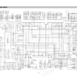 Hyundai HL730-3, Cummins B5.9-C electrical circuit wiring diagram showing cab and harness connections.