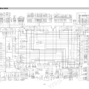 Hyundai HL730-3, Cummins B5.9-C electrical circuit wiring diagram showing cab and harness connections.