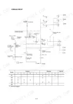 hyundai-hl730-7-wheel-loader-service-manual-hydraulic-38.webp Hyundai HL720-3 hydraulic circuit diagram showing solenoid valve operation table for forward, reverse, and neutral gears.