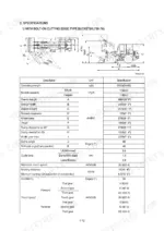 Hyundai HL730-7A, HL730XTD-7A, HL730TM-7A wheel loader specifications table and dimensional diagram for bucket type.
