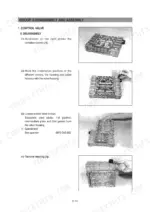 Hyundai HL740-3, HL740TM-3 control valve disassembly procedure showing housing, duct plate, and gasket removal steps.