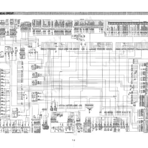 Hyundai HL740-3 electrical circuit wiring diagram showing fuse box, check unit, and various component connections.