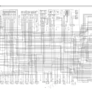 Hyundai HL740-7, HL740TM-7 electrical circuit wiring diagram showing controller, switches, and connector pinouts.