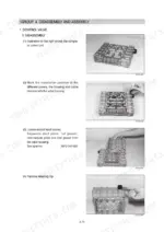 Hyundai HL757-9, HL757XTD-9, HL757TM-9 control valve disassembly procedure steps with photos of valve housing and plates.