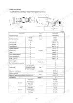 Hyundai HL757-9, HL757XTD-9, HL757TM-9 wheel loader specifications table and dimensional diagram for bolt-on bucket.