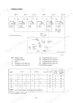 hyundai-hl760-7-wheel-loader-service-manual-system-diagram-43.webp Hyundai HL760-7 hydraulic circuit diagram, valve block control, main oil circuit, and clutch engagement speed table.