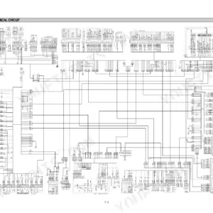 Hyundai HL760 electrical circuit wiring diagram showing connectors, switches, and harness connections for cabin and frame systems.