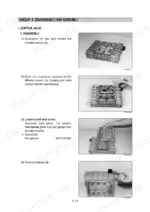 hyundai-hl770-7-wheel-loader-service-manual-procedures-119.webp Hyundai HL770-7 control valve disassembly procedure showing steps to remove covers, gaskets, and retaining clips.