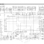 Hyundai HL770 electrical circuit wiring diagram showing cabin harness, AC controller, and various switch connections.