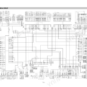 Hyundai HL770 electrical circuit wiring diagram showing cabin harness, AC controller, and various switch connections.