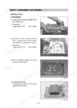 hyundai-hl770-7a-hl770xtd-7a-wheel-loader-service-manual-procedures-127.webp Hyundai HL770-7A, HL770XTD-7A control valve disassembly procedure showing gear shift housing and duct plate removal steps.