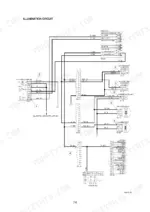 hyundai-hl780-7a-wheel-loader-service-manual-wiring-510.webp Hyundai HL780-7A illumination circuit wiring diagram showing fuse box, head lamps, and hazard switch connections.
