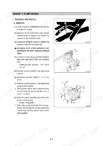 hyundai-r110-7a-r110d-7a-hydraulic-excavator-shop-manual-procedures-290.webp Hyundai R110-7A, R110D-7A hydraulic pump device removal and installation procedure with component diagrams.