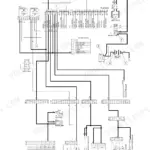 Hyundai R110-7A, R110D-7A power circuit wiring diagram showing battery, fuse box, relays, and controller connections.
